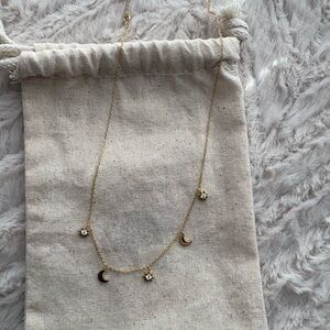 Fintastic Configuration Bright Suns Rising Moons Gold Necklace ✨